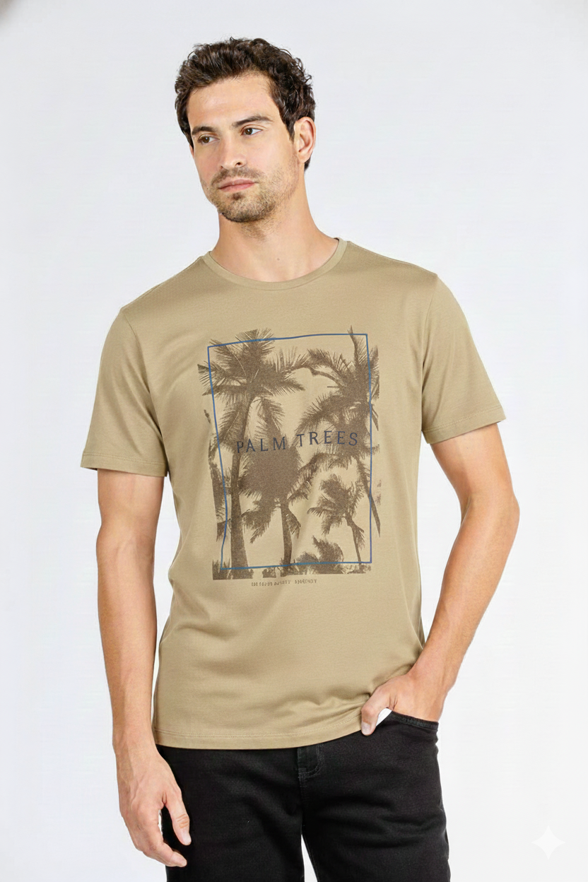 CAMISETA SLIM M/C PALM