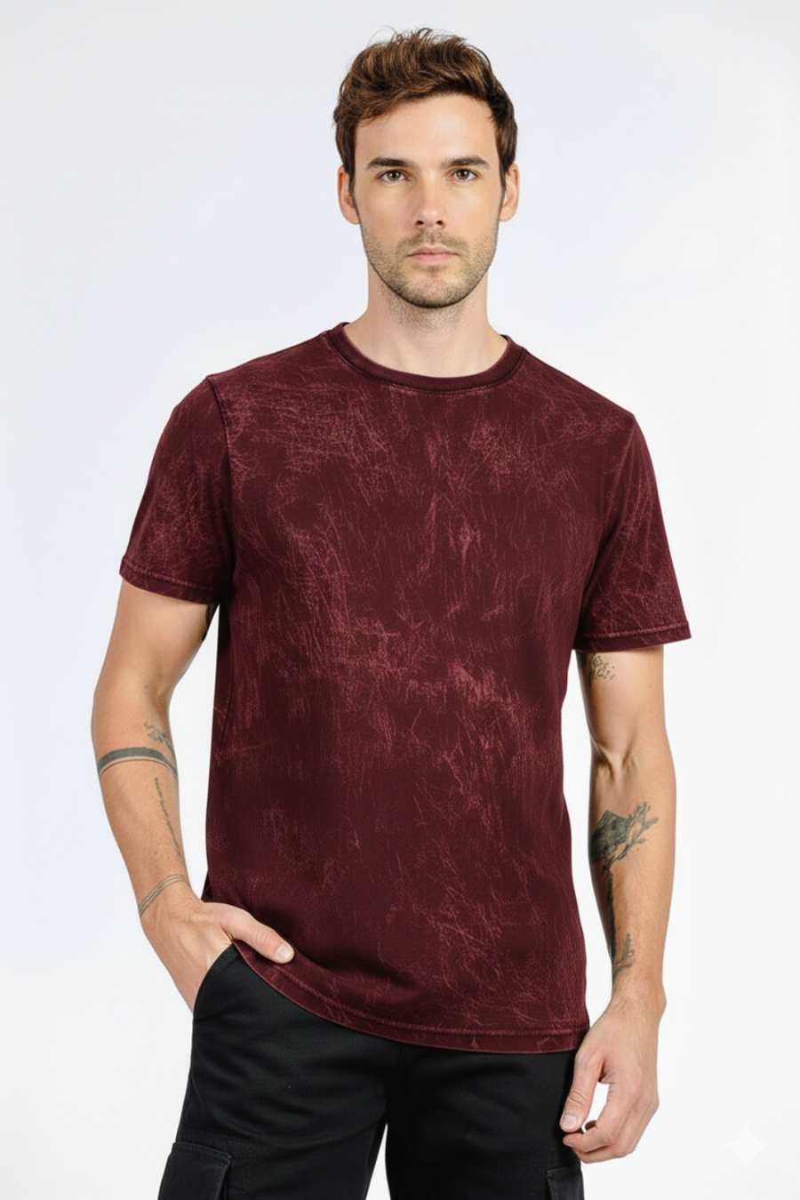 CAMISETA M/C MARMORIZADA