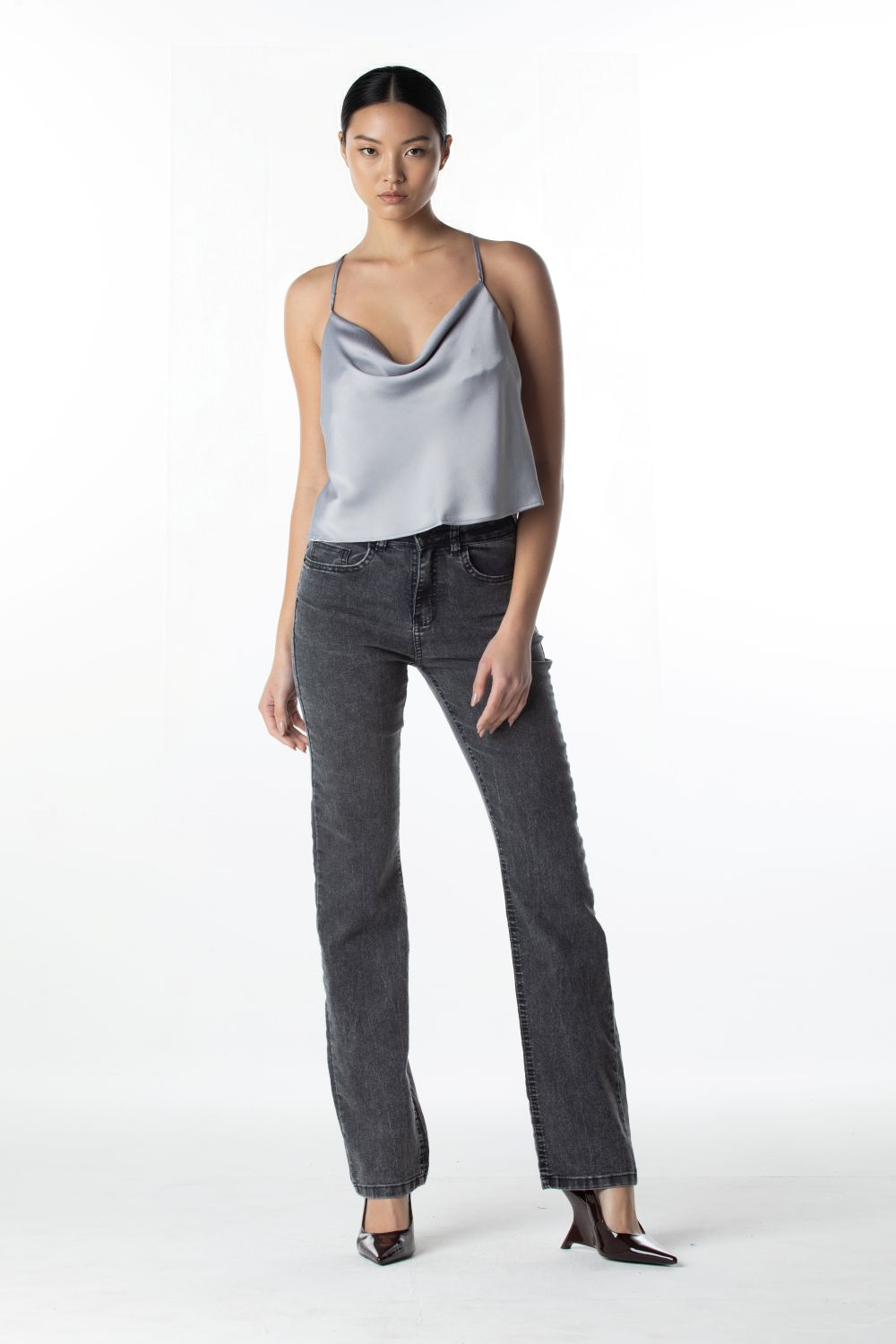 CALÇA JEANS RETA C4 BLACK DENIM