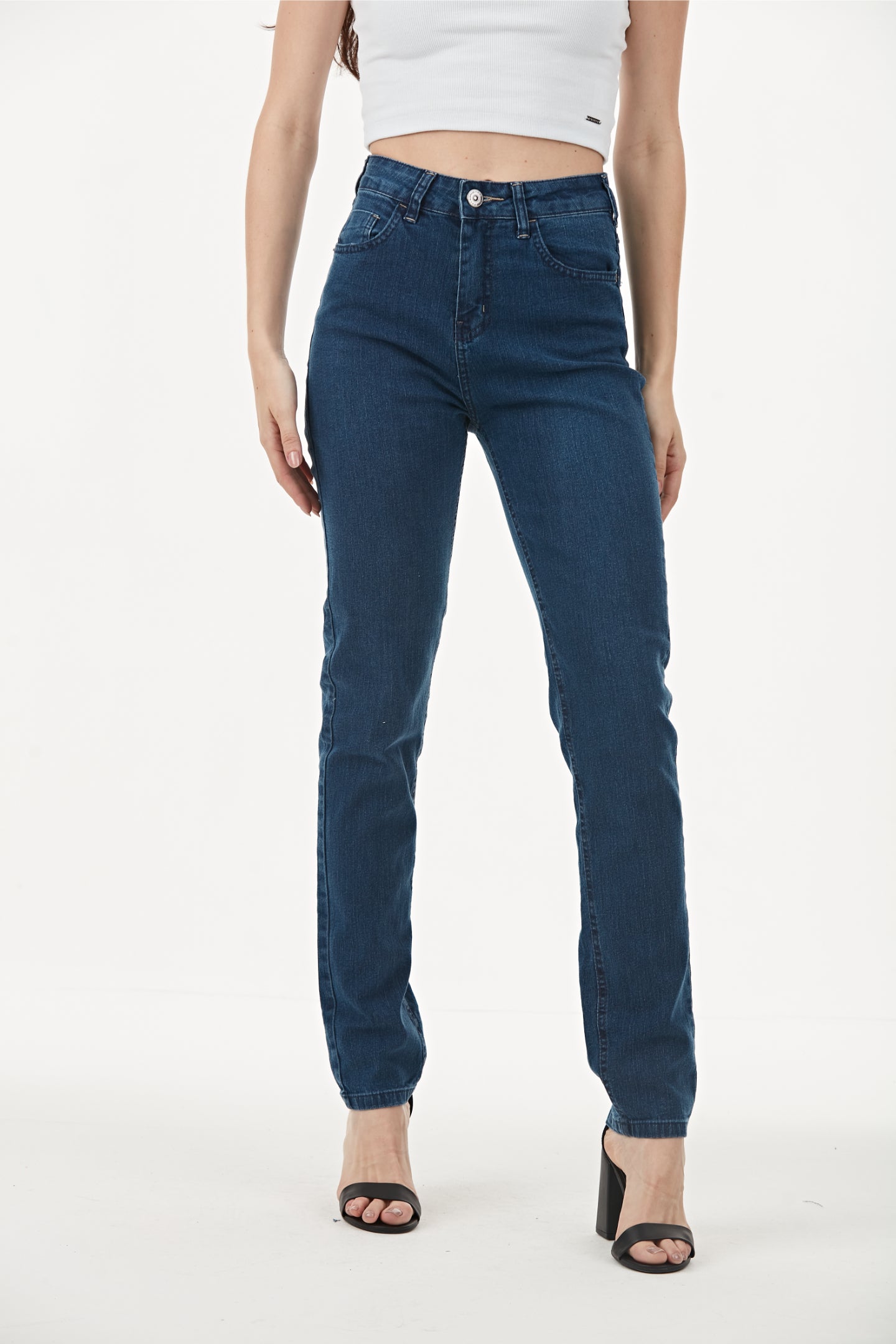 CALÇA JEANS SKINNY C4 BLUE WASH