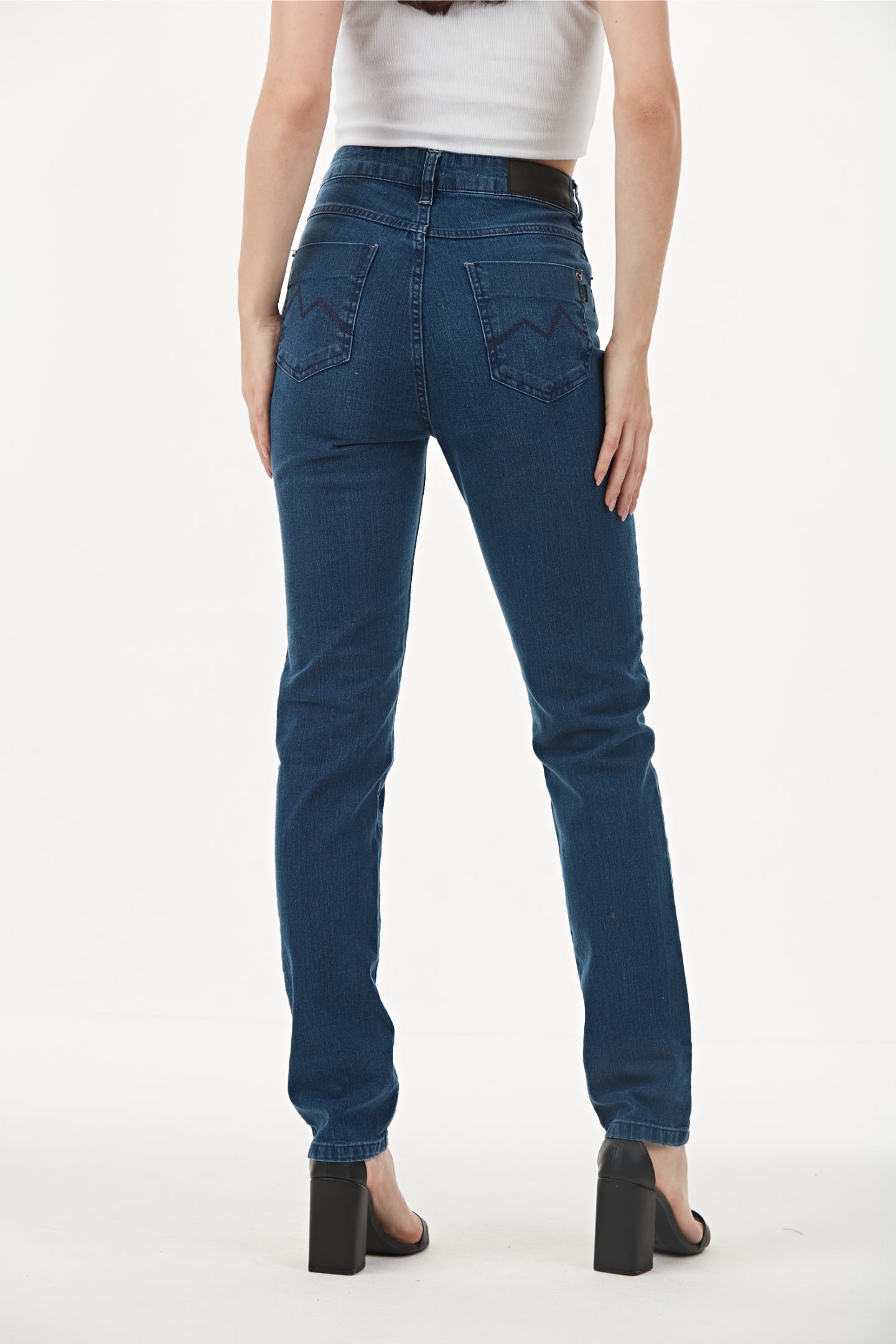 CALÇA JEANS SKINNY C4 BLUE WASH