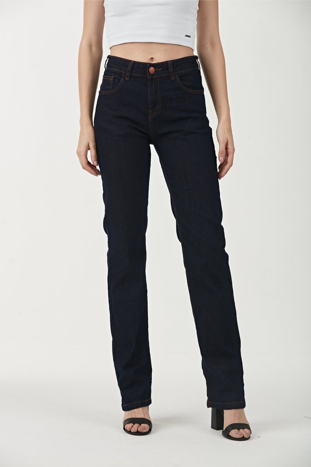 CALÇA JEANS RETA C3 DARK BLUE