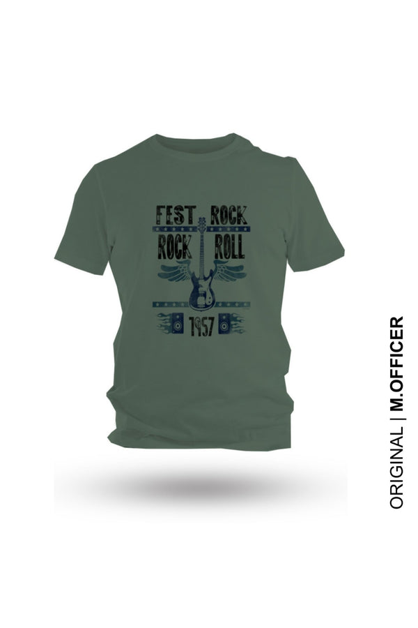 CAMISETA GOLA SILK FEST ROCK ROLL - M.Officer