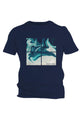 CAMISETA M/C COMFORT BLUE ABSTRACT - M.Officer