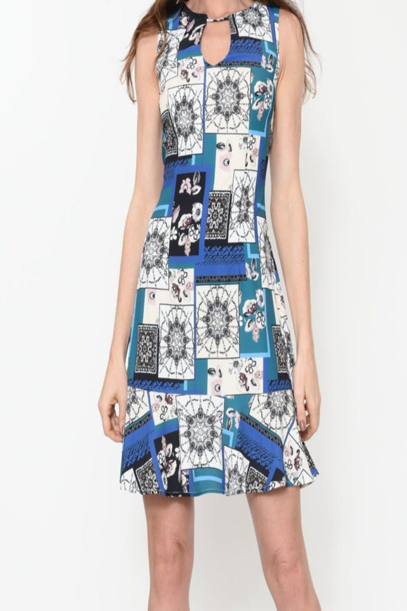 VESTIDO CURTO BABADO SCARF - M.Officer